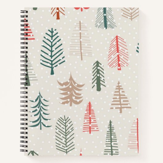 Weihnachtsbaumstruktur Notizblock (Vorderseite)