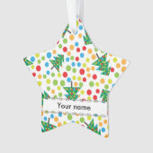 Weihnachtsbaumstruktur Ornament (Vorderseite)