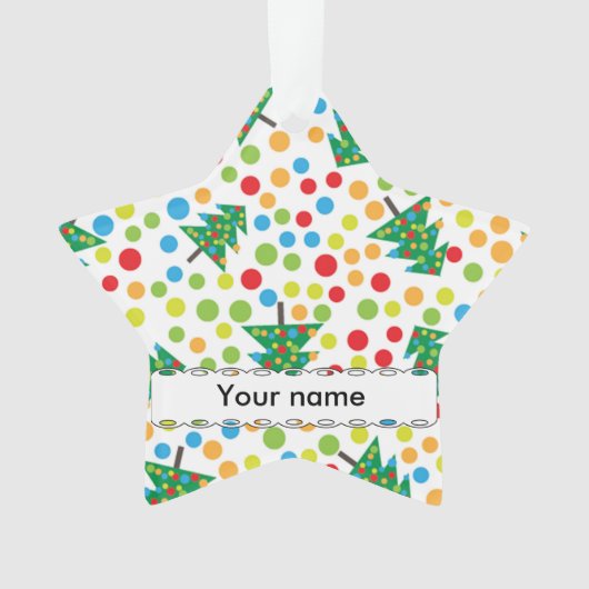 Weihnachtsbaumstruktur Ornament (Vorderseite)