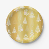 Weihnachtsbaumstruktur Pappteller (Vorderseite)