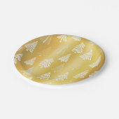 Weihnachtsbaumstruktur Pappteller (Schrägansicht)