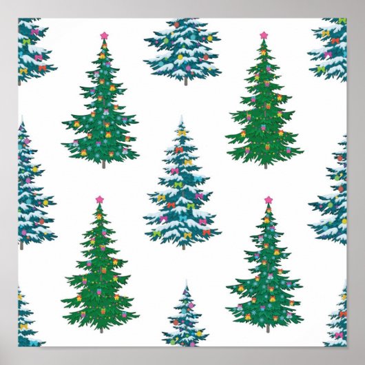Weihnachtsbaumstruktur Poster (Vorne)