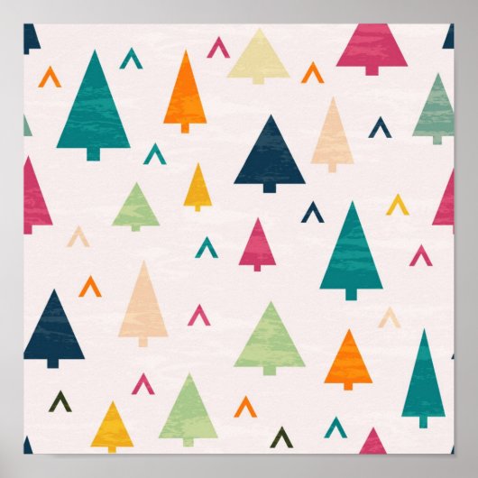 Weihnachtsbaumstruktur Poster (Vorne)