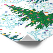Weihnachtsbaumstruktur Poster (Ecke)