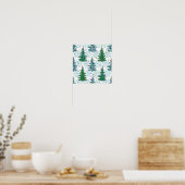 Weihnachtsbaumstruktur Poster (Küche)