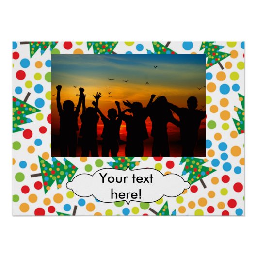 Weihnachtsbaumstruktur Poster (Vorderseite)