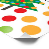 Weihnachtsbaumstruktur Poster (Ecke)