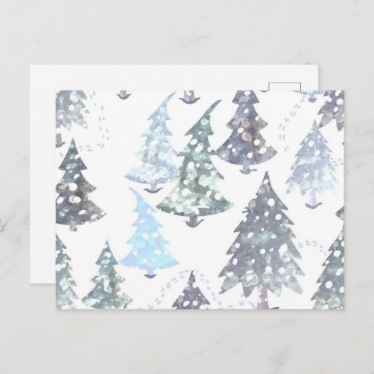 Weihnachtsbaumstruktur Postkarte (Vorne/Hinten)