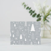 Weihnachtsbaumstruktur Postkarte (Stehend Vorderseite)
