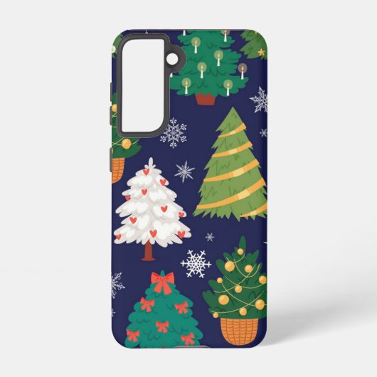 Weihnachtsbaumstruktur Samsung Galaxy Hülle (Rückseite)