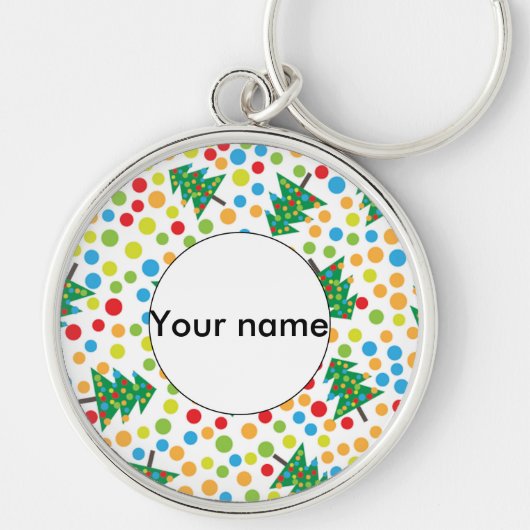 Weihnachtsbaumstruktur Schlüsselanhänger (Vorne)