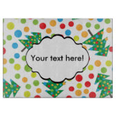 Weihnachtsbaumstruktur Schneidebrett (Vorderseite)