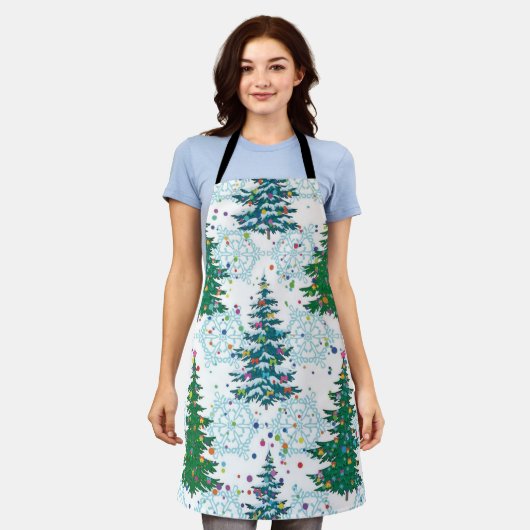 Weihnachtsbaumstruktur Schürze (Getragen)