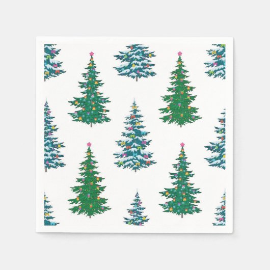 Weihnachtsbaumstruktur Serviette (Vorderseite)