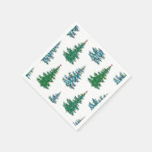 Weihnachtsbaumstruktur Serviette (Ecke)