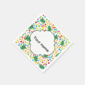 Weihnachtsbaumstruktur Serviette (Ecke)