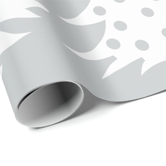 Weihnachtsbaumstruktur silberweiß geschenkpapier (Rolleneckpunkt)