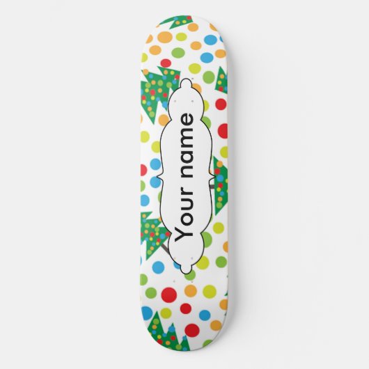 Weihnachtsbaumstruktur Skateboard (Vorderseite)