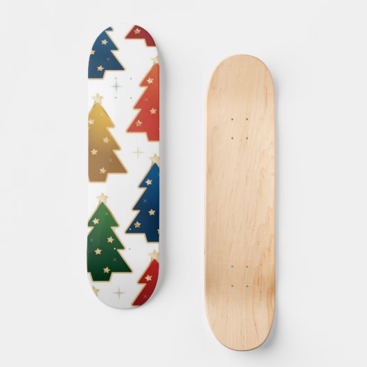 Weihnachtsbaumstruktur Skateboard (Vorderseite)