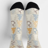 Weihnachtsbaumstruktur Socken (Oben)