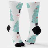 Weihnachtsbaumstruktur Socken (Gewinkelt)