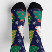 Weihnachtsbaumstruktur Socken (Oben)