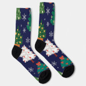 Weihnachtsbaumstruktur Socken (Rechts)