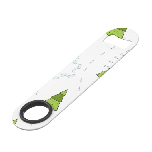 Weihnachtsbaumstruktur Speed Flaschenöffner (Vorderseite Schrägansicht)