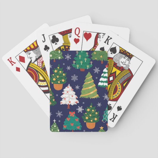 Weihnachtsbaumstruktur Spielkarten (Rückseite)