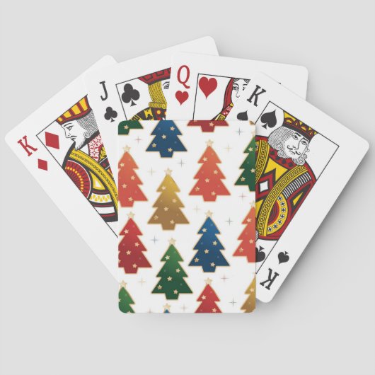 Weihnachtsbaumstruktur Spielkarten (Rückseite)