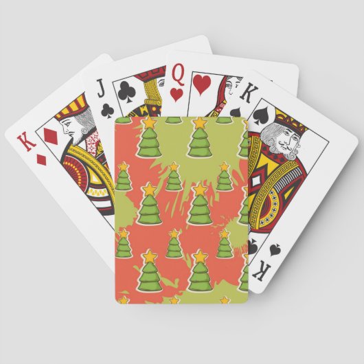 Weihnachtsbaumstruktur Spielkarten (Rückseite)