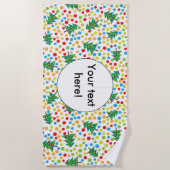 Weihnachtsbaumstruktur Strandtuch (Vorderseite)