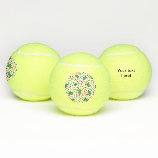 Weihnachtsbaumstruktur Tennisbälle (Multi)