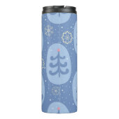 Weihnachtsbaumstruktur Thermosbecher (Rückseite)