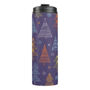 Weihnachtsbaumstruktur Thermosbecher