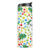 Weihnachtsbaumstruktur Thermosbecher (Nach links gedreht)