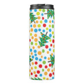 Weihnachtsbaumstruktur Thermosbecher (Rückseite)