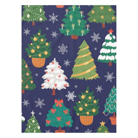 Weihnachtsbaumstruktur Tischdecke (Vorderseite)