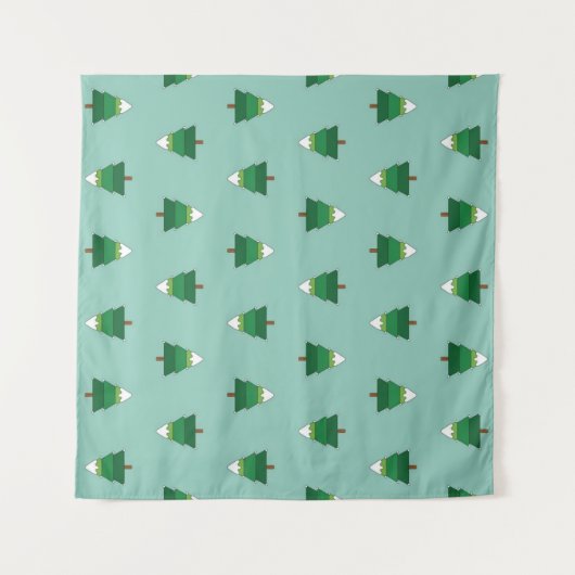 Weihnachtsbaumstruktur Wandteppich (Vorderseite (Horizontal))