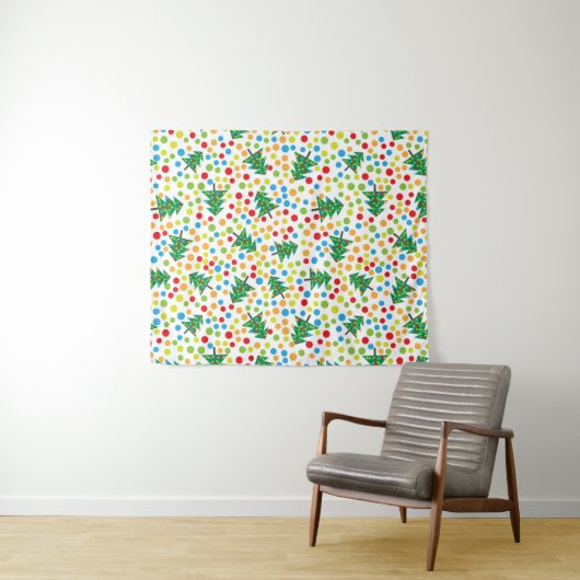 Weihnachtsbaumstruktur Wandteppich (Beispiel (Horizontal))