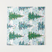 Weihnachtsbaumstruktur Wandteppich (Vorderseite (Horizontal))