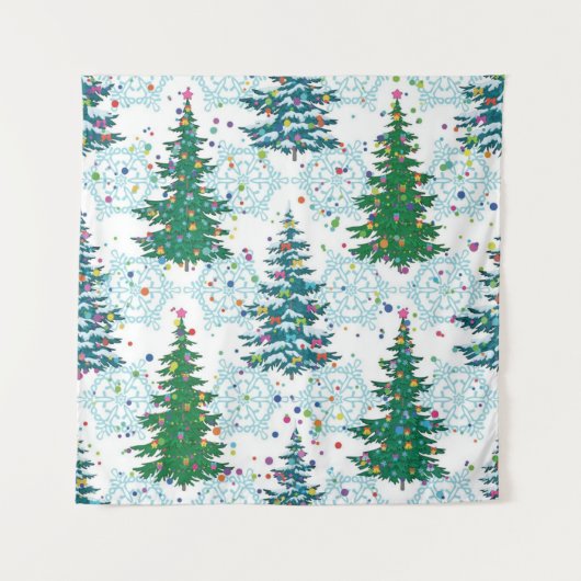 Weihnachtsbaumstruktur Wandteppich (Vorderseite)