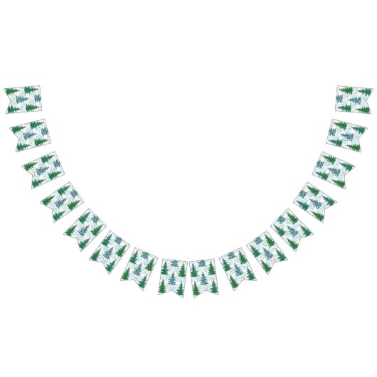 Weihnachtsbaumstruktur Wimpelkette (Alle)