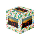 Weihnachtsbaumstruktur Würfel (Rückseite Schrägansicht)