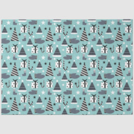 Weihnachtsbaumtafel Seidenpapier