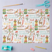Weihnachtsbaumtafel Seidenpapier (Basteln)