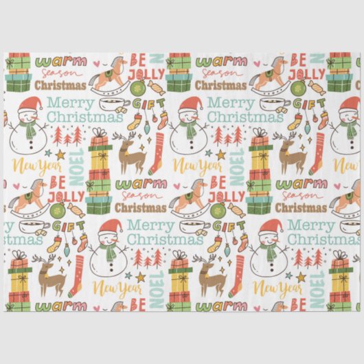 Weihnachtsbaumtafel Seidenpapier (Vorderseite)