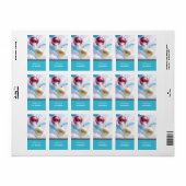 Weihnachtsbaumtafeln Adressaufkleber (Vorne)