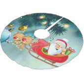 Weihnachtsbaumteppich Polyester Weihnachtsbaumdecke (Schrägansicht)