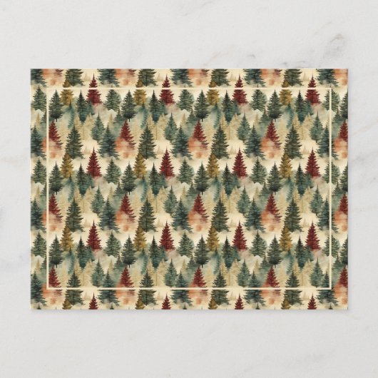 Weihnachtsbaumtext Feiertagspostkarte (Vorderseite)